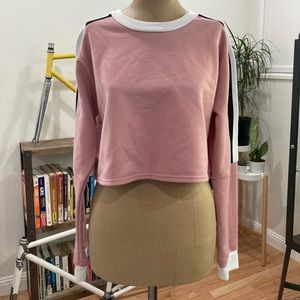 Pink crop sweater